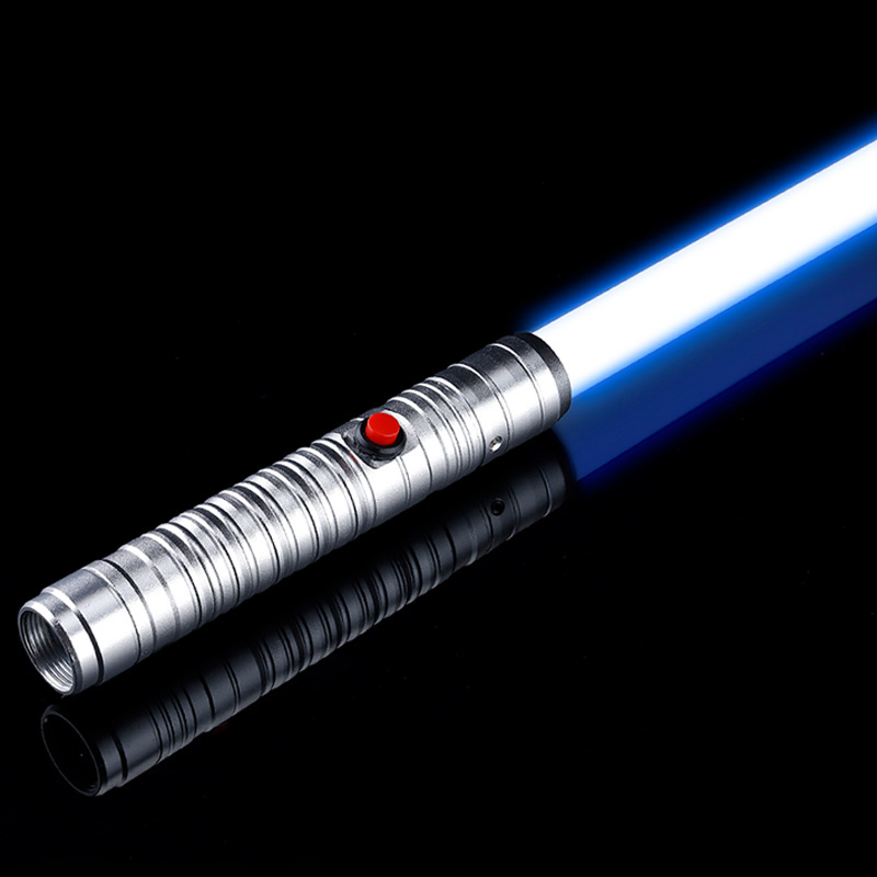 Factory wholesale lightsaber into children's toy blue red lightsaber metal lightsaber two in one laser sword