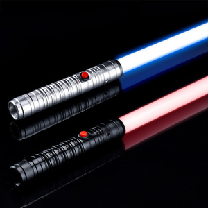 Factory wholesale lightsaber into children's toy blue red lightsaber metal lightsaber two in one laser sword