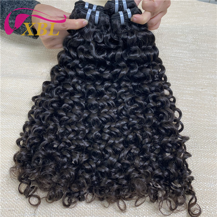 XBL High Quality Unprocessed Human Hair Extensions Bouncy Jerry Curl Cuticle Intact Raw Hair Virgin Peruvian Human Hair Bundles