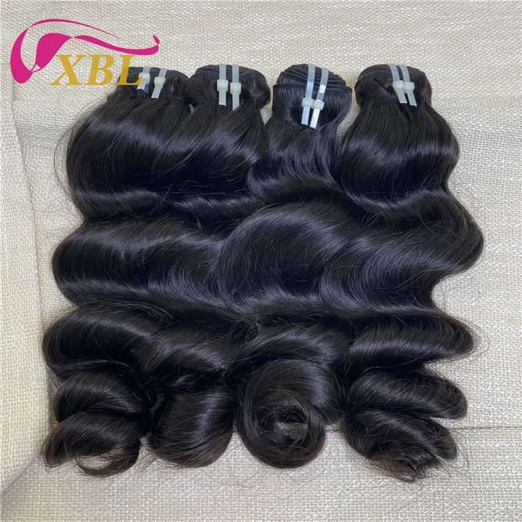 XBL hair vendors raw indian hair wholesale verified virgin human hair extension loose wave single donor raw indian temple bundle