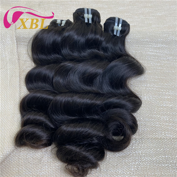 XBL hair vendors raw indian hair wholesale verified virgin human hair extension loose wave single donor raw indian temple bundle