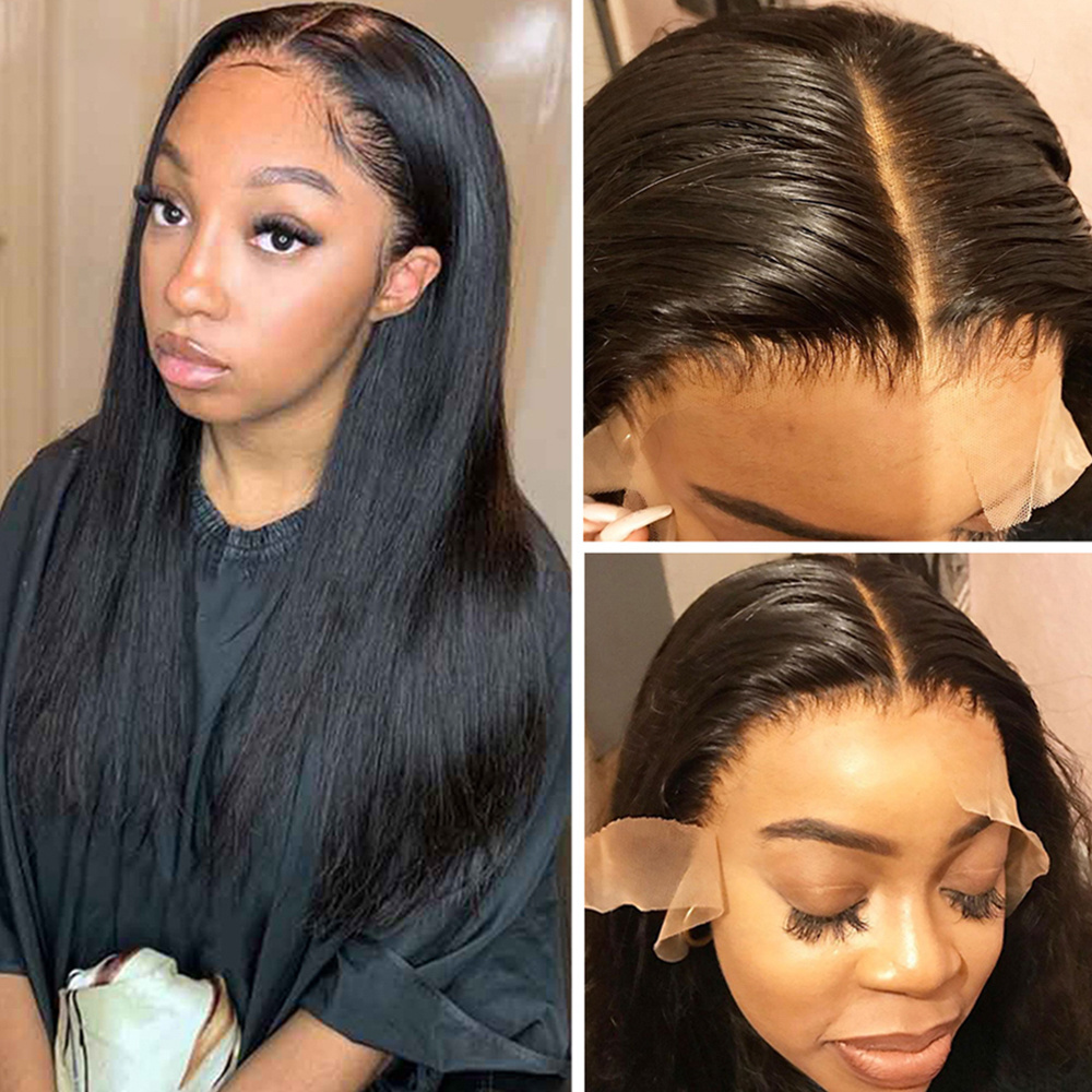 XBL 280% Density Brazilian Human Hair Lace Front Wig, Pre Pluck Lace Wig With Baby Hair, Virgin Hair Lace Wig For Black Women