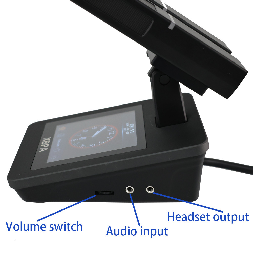 XBPA original double pickup microphone conference system with touch screen pickup distance 50 m