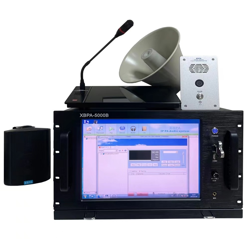 Professional audio video IP PA system speaker and professional audio power amplifier equipment Manufacturer