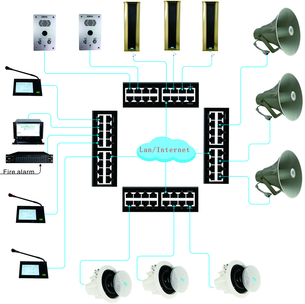 Public address system Professional audio equipment . Provide public broadcasting system engineering scheme design and quotation