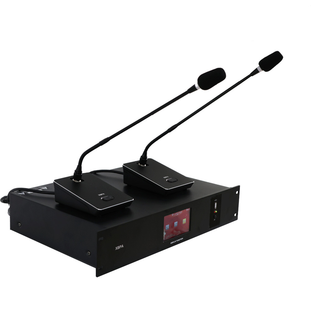 Conference room digital conference system microphone with touch screen hand in hand Series conference microphone