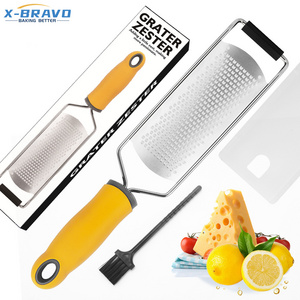 304 stainless steel multi-function wide-board cheese grater, cheese chocolate scraper lemon peel grater