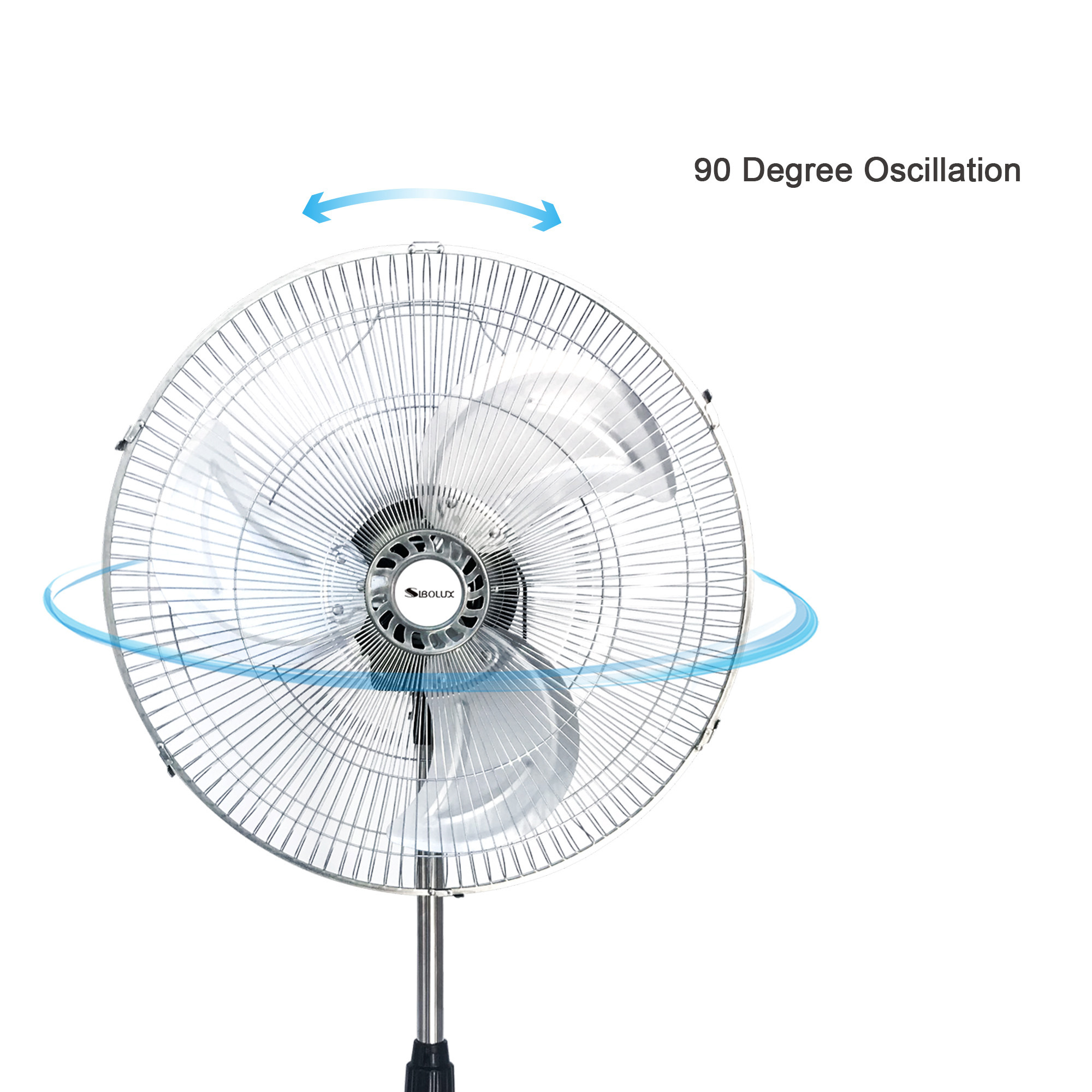 High quality silent 18 inch 3 in 1 industrial stand air cooler 110v 220v ac pedestal desk fan with uk eu plug