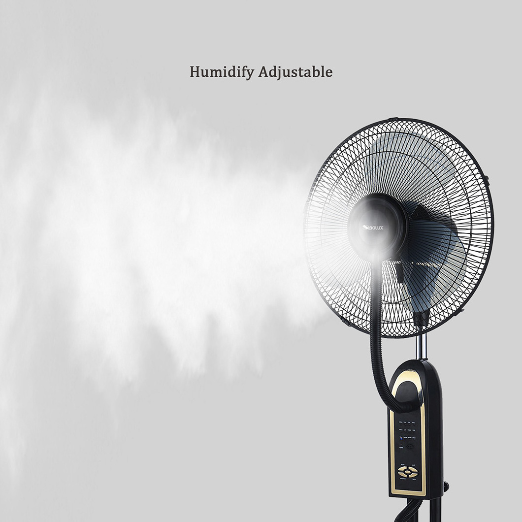 Indoor 16 Inch Portable, Cooling Sprayer 1.7L Water, Tank Humidifier Atomizer Misting Fan