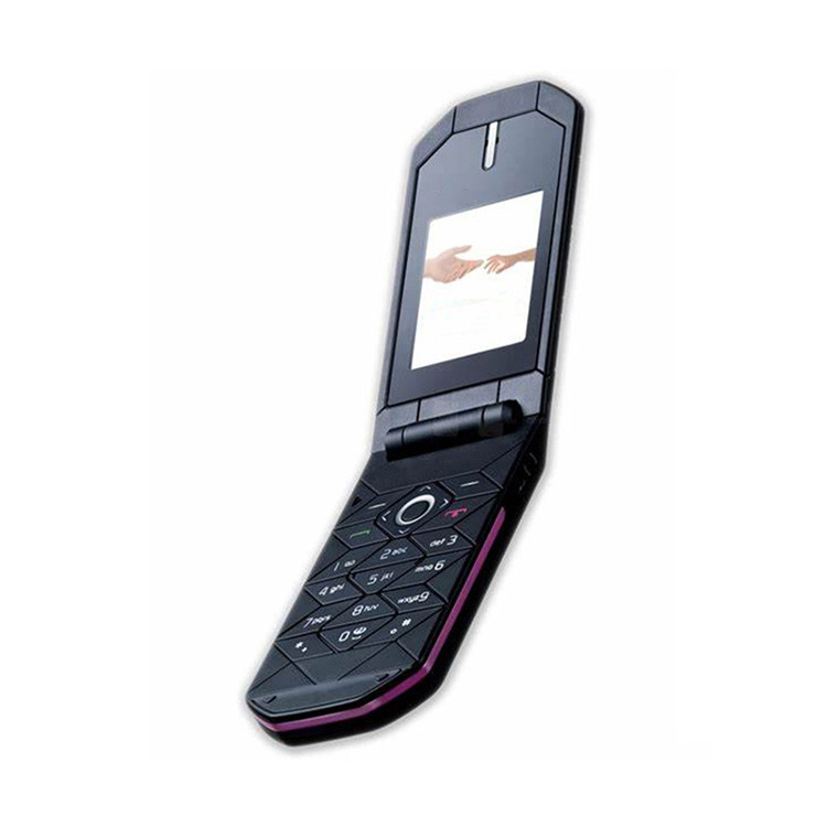 2g low price old flip phone black color GSM network without camera students keypad cell phone model 7070