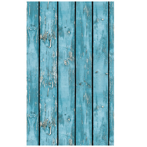 Realistic wood optic panelling timber plank blue wood panel stripe wallpaper