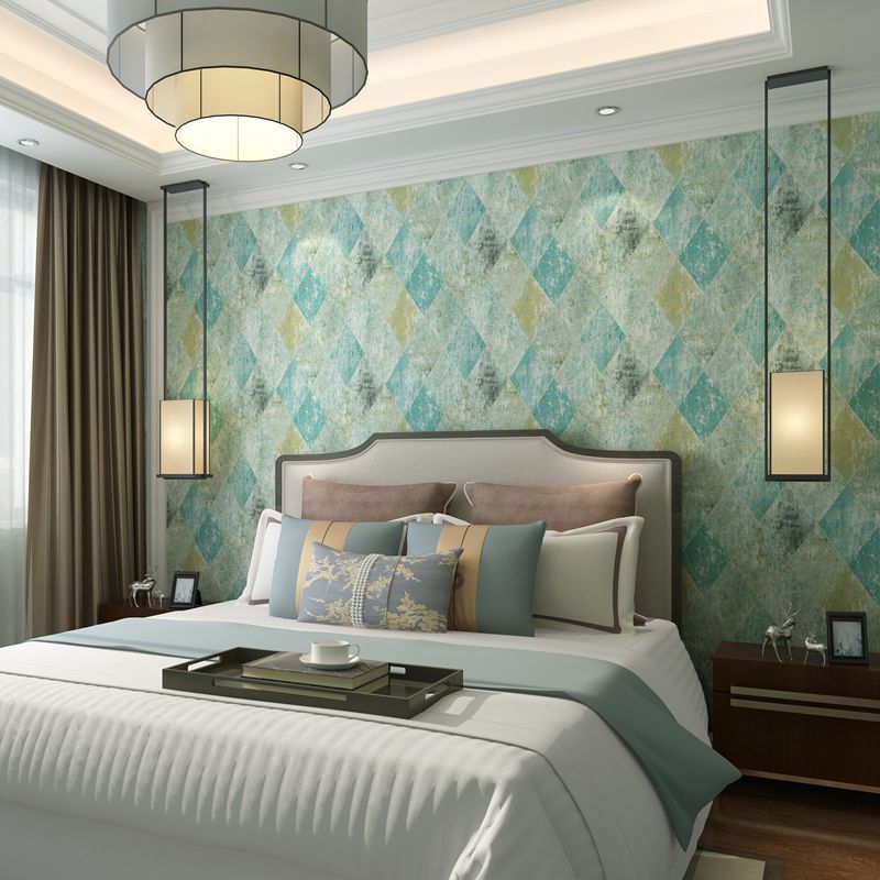 Wallpaper Decoration Home Bedroom Restaurant 3d Diamond Design Wallpaper