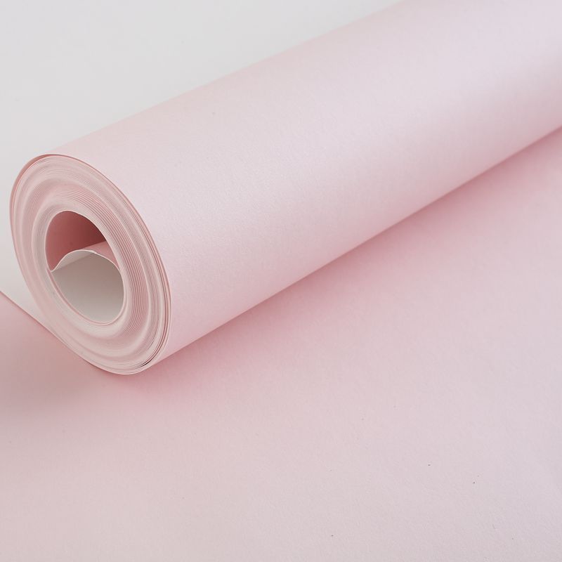 Warm simple pink plain waterproof wallpaper bedroom living room hotel theme room live broadcast background solid color wallpaper