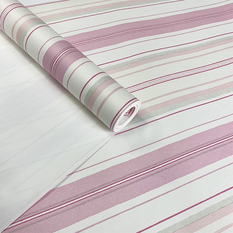 Modern minimalist striped wallpaper for bedroom living room children's room restaurant TV background wall wallpaper