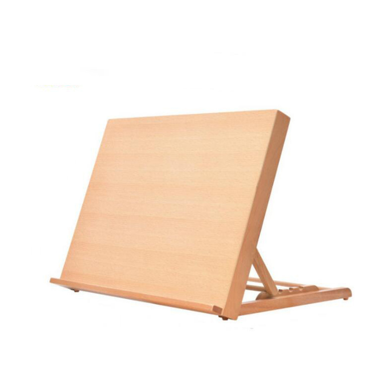 High quality Art Supply Wood Drafting Table Beech  Easel Drawing and Sketching Board for Art Students