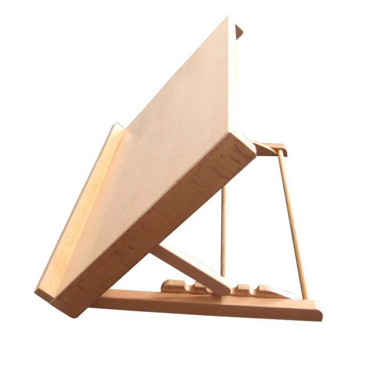 High quality Art Supply Wood Drafting Table Beech  Easel Drawing and Sketching Board for Art Students