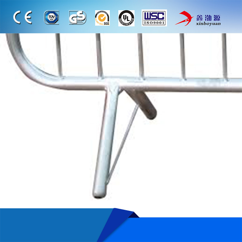 Hot dipped galvanized pedestrian metal traffic crowd control portable mobile barrier