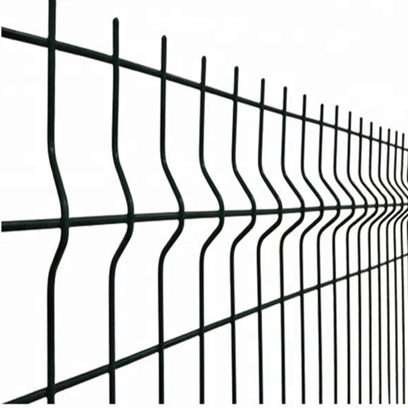 PVC 3D Curved Coated Wire Mesh Triangular Bending Guardrail Nets Fence 3d Bend Guardrail