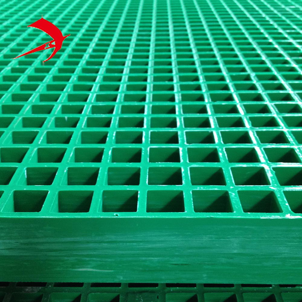 Factory supply 25x25x38mm grp grating price  frp grating for car wash grate floor made in China