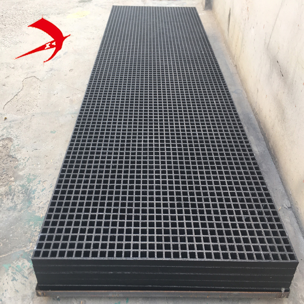 Factory supply molded fire resistant frp grp molded grating fiberglass grill grates in industry