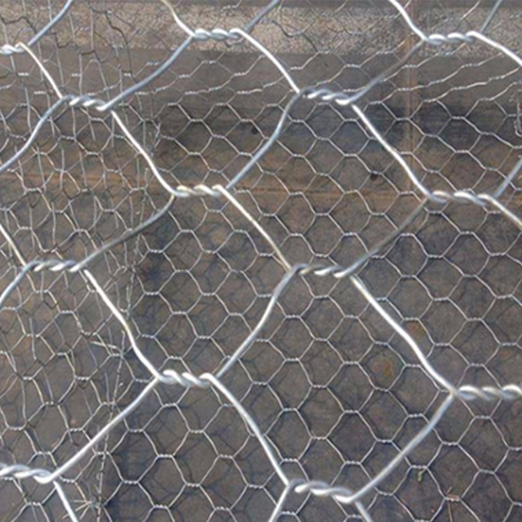 Rockfall Protection 8x10cm Heavy Duty Hexagonal Netting Wire Twisted Woven Gabion Mesh