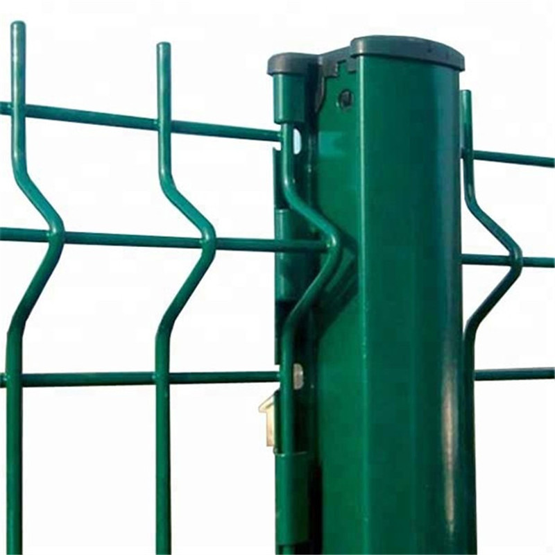 PVC 3D Curved Coated Wire Mesh Triangular Bending Guardrail Nets Fence 3d Bend Guardrail