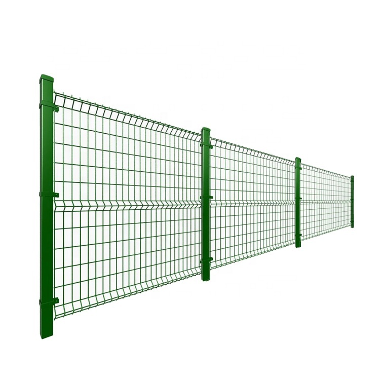 PVC 3D Curved Coated Wire Mesh Triangular Bending Guardrail Nets Fence 3d Bend Guardrail