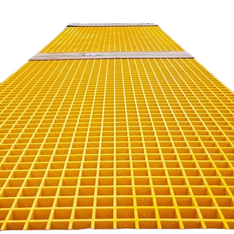 Custom 50*50mm fiberglass frp bar grating FRP Grating for Car Wash Floor molding FRP grating from china manufacture