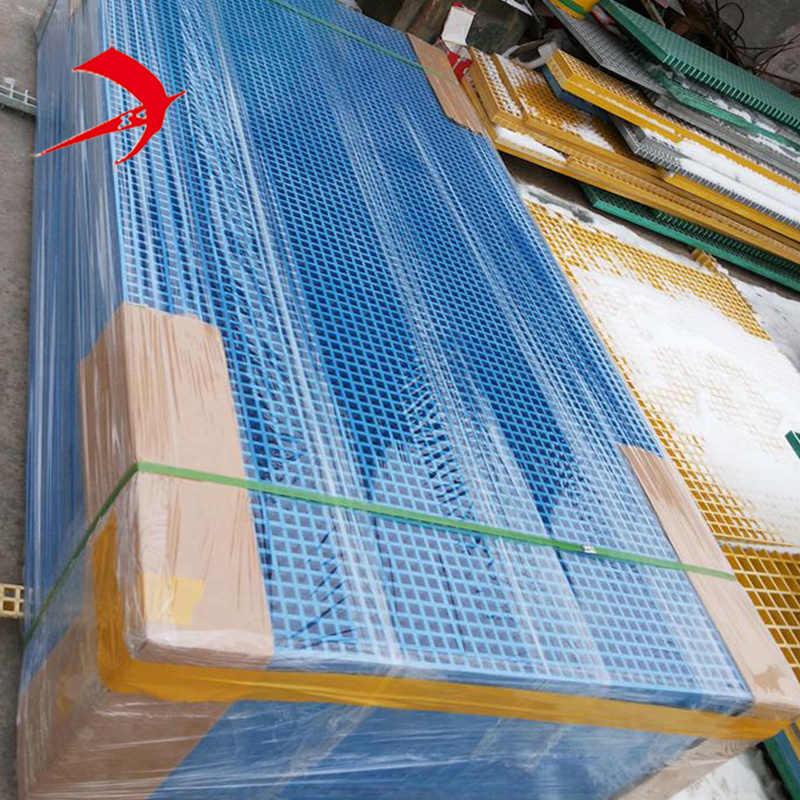 Factory supply molded fire resistant frp grp molded grating fiberglass grill grates in industry