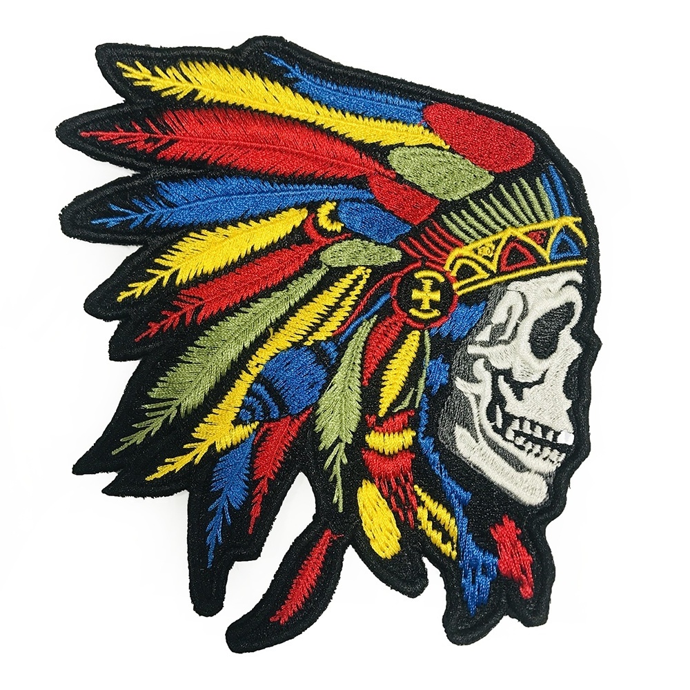 Custom 100% embroidered embroidery patches sew iron on for clothing