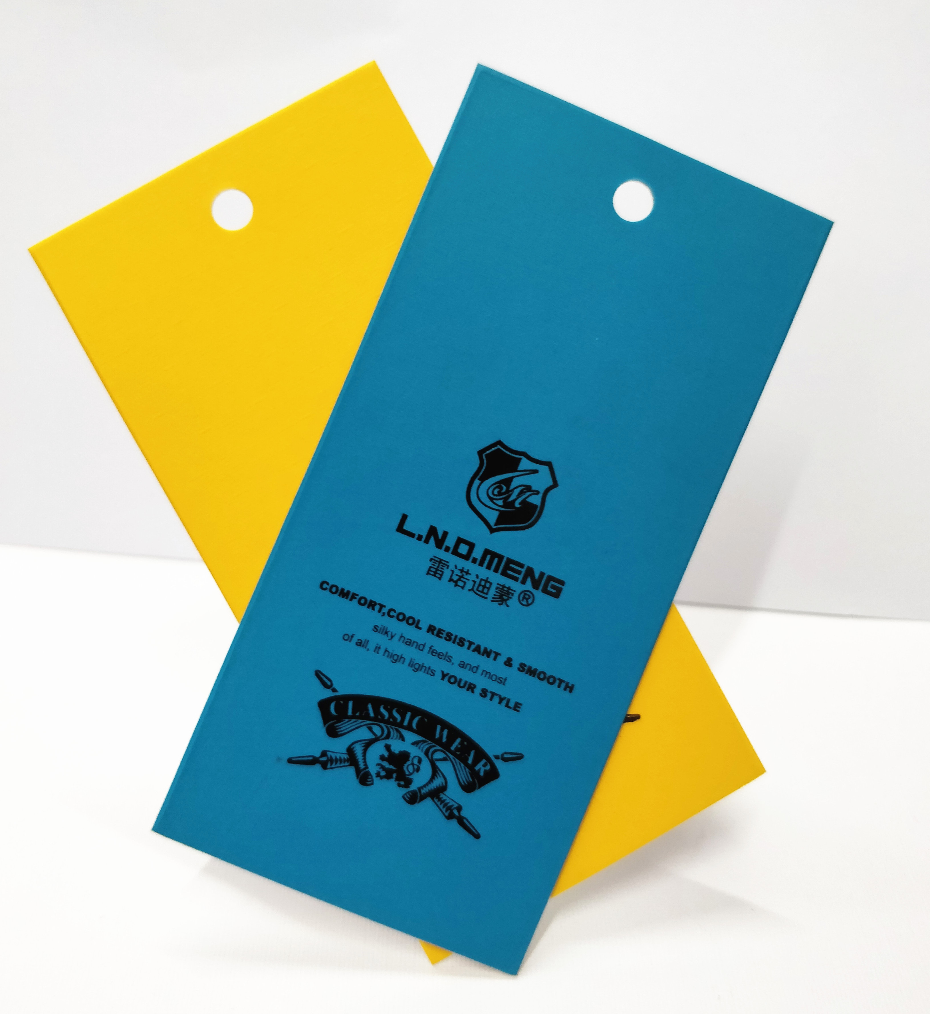 Wholesale paper hangtag with stickers custom price clothes tag