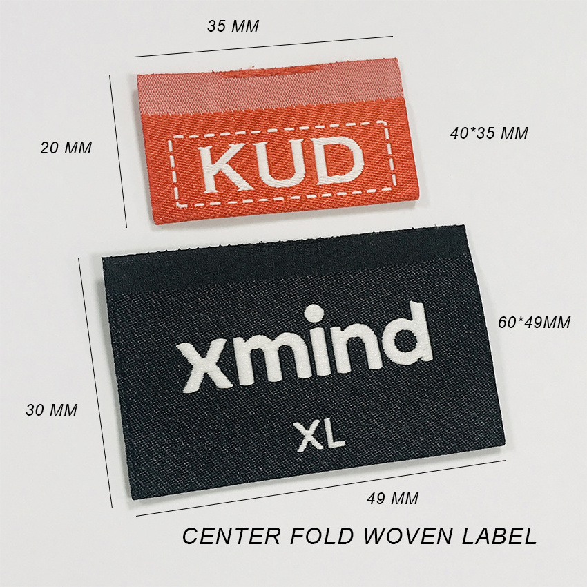 Factory Custom Garment Clothes Woven Tag Clothing Labels