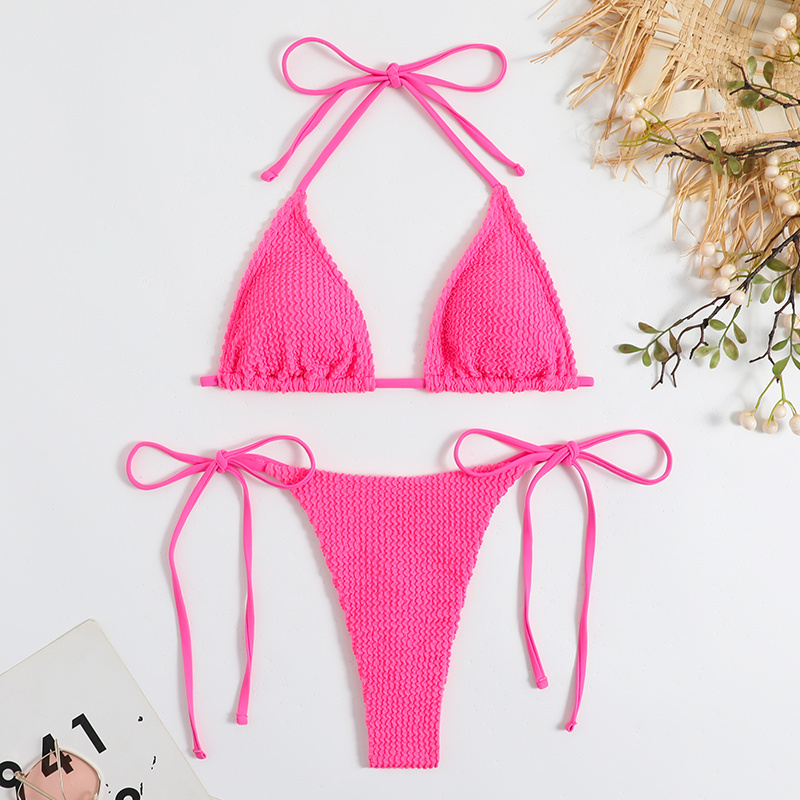 OEM jewel Thong Bikini Female Swimsuit Women Swimwear Two-pieces Bikini set Micro Bather Padded japan tiny bikini custom