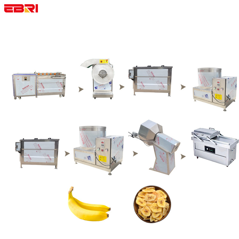 China manufacture banana chips machine production line banana chip processing machine plantain banana slicer