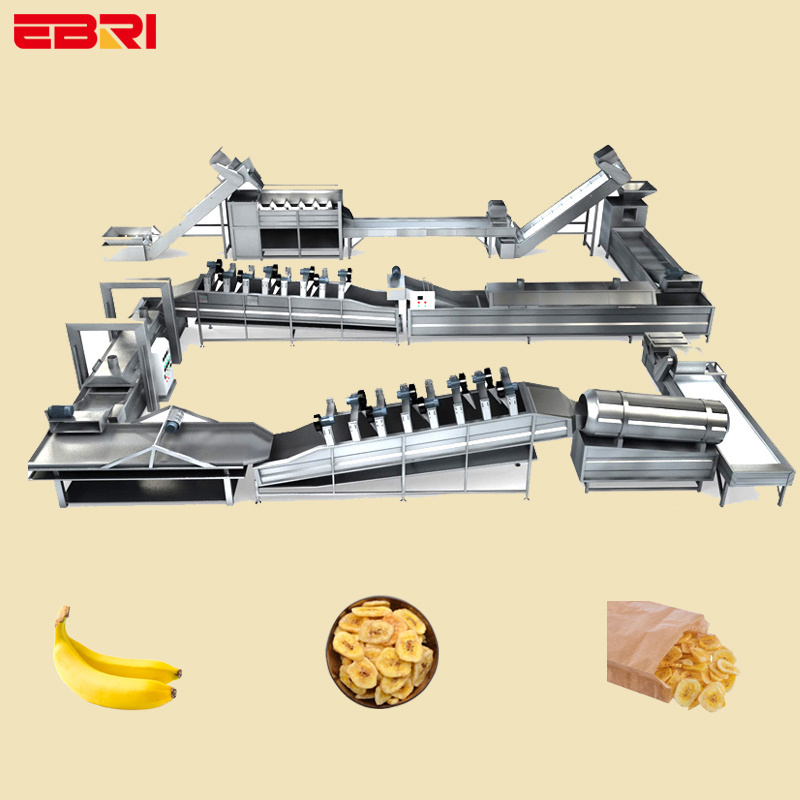 China manufacture banana chips machine production line banana chip processing machine plantain banana slicer