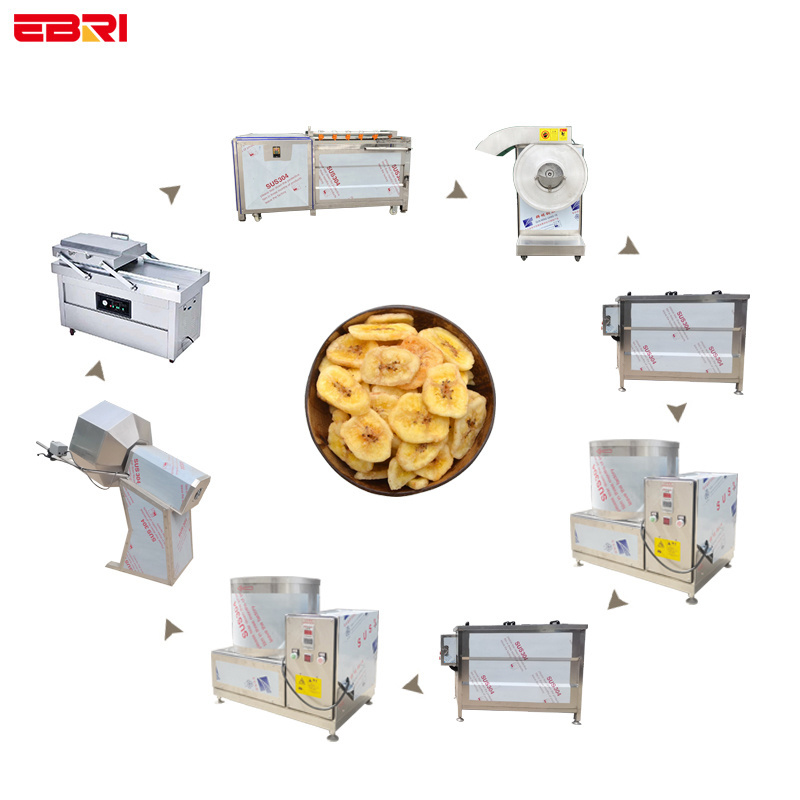 China manufacture banana chips machine production line banana chip processing machine plantain banana slicer