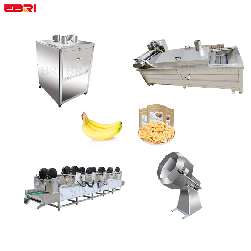 China manufacture banana chips machine production line banana chip processing machine plantain banana slicer