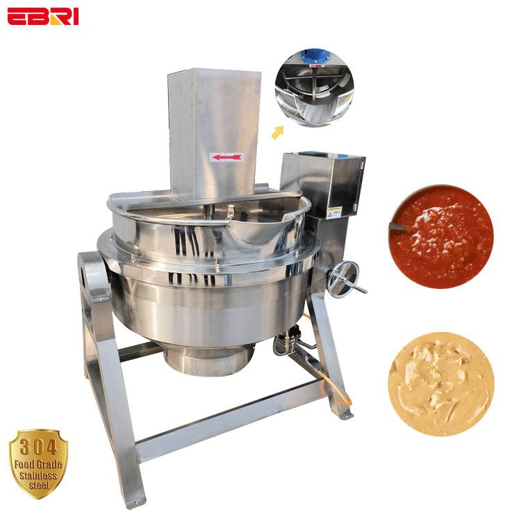 304 stainless steel Industrial Electric Heating Double Jacket Cooking Pot with Mixer jacketed cooker for syrup,candy sugar