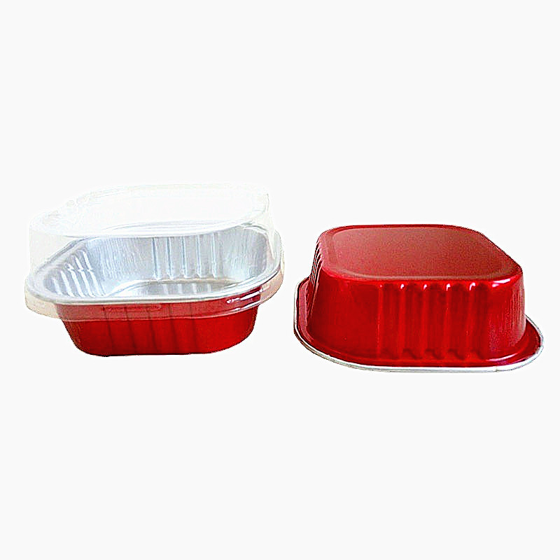 4oz square aluminum foil cupcake liners with lid colorful mini loaf pans with lid