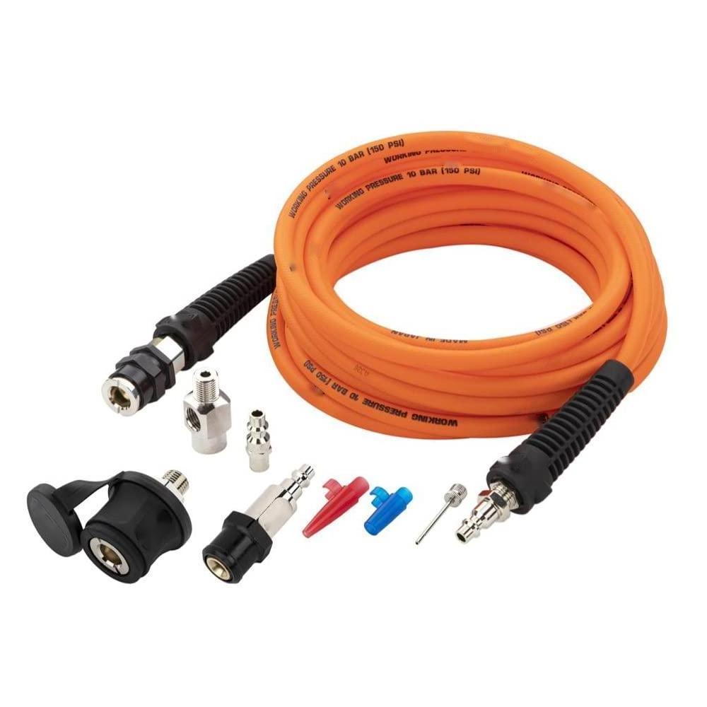 Portable Tire Inflation Kit Includes Air Hose &Redesigned Accessories Kit Fitting for Universal On Board Systems&Air Compressors