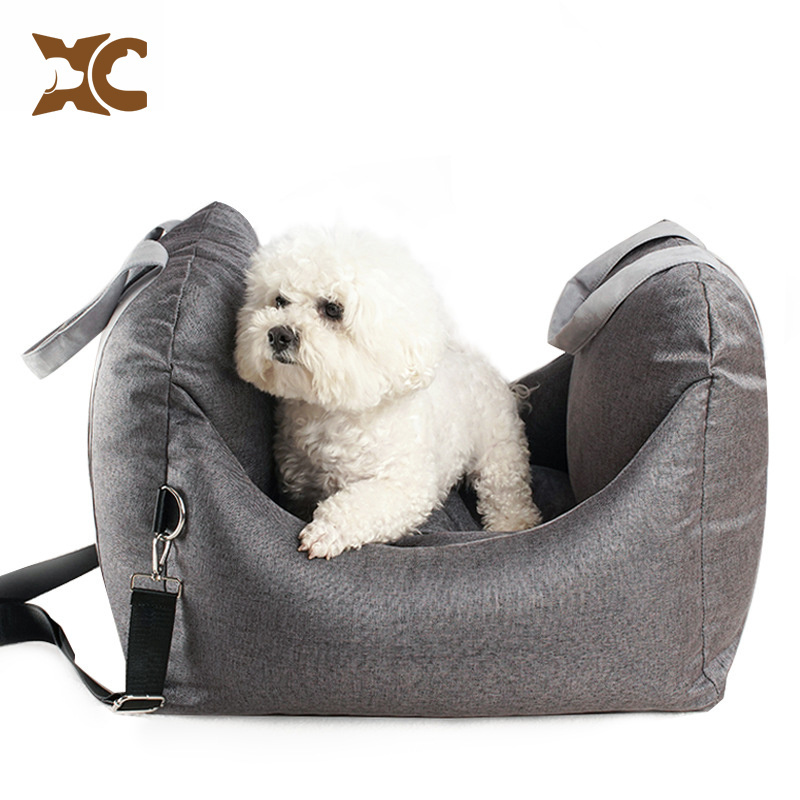 Popular Design Cute Boom Collapsible Chew Summer Car Seat Bolster Attachable Bag Dog Bed Storage