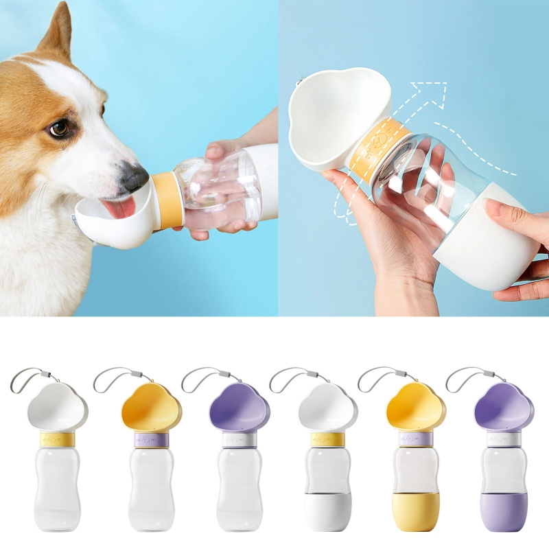 For Dogs 500 Cc Nozzle Pet Water Bottle Dispenser Paglia Di Grano Sacchetti Cane Con Led Pet Technology Lottles Plastic 10pcs