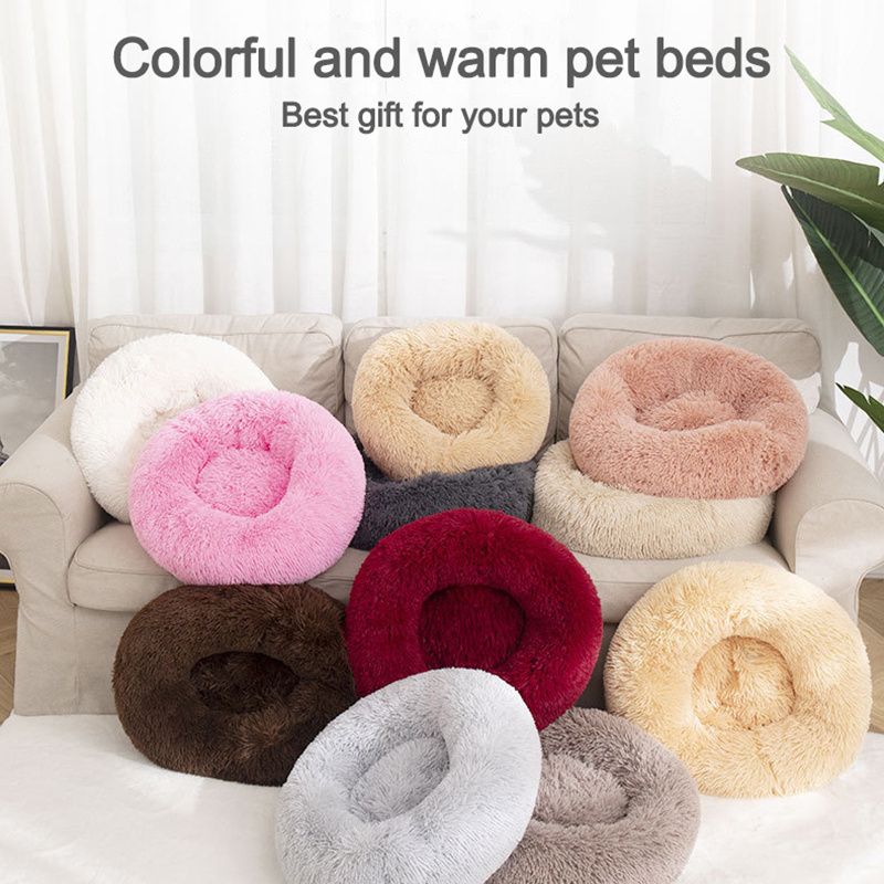 Pet Calming Camping Car Sofa Cushion Bed Legs Nest Plush Mattress Pujiang Rattan Ready Ship Round Grid Strawberry Teepee Hs Code