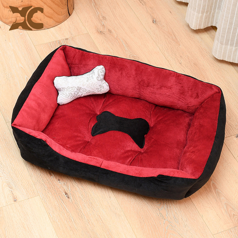 Plush Soft Pet Round Blanket Printed Beds Push Calming Rattan Shark Small Bedding Square Sublimation Plastic Dog Bed