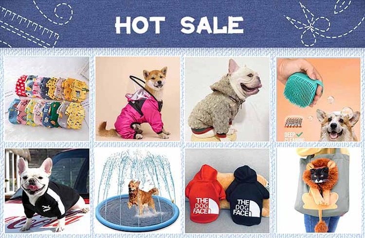 Wholesale Custom Designer Luxury Branded Pet Clothes Cotton Classic Winter Puppy Pet Supplies Dog Hoodie Clothes