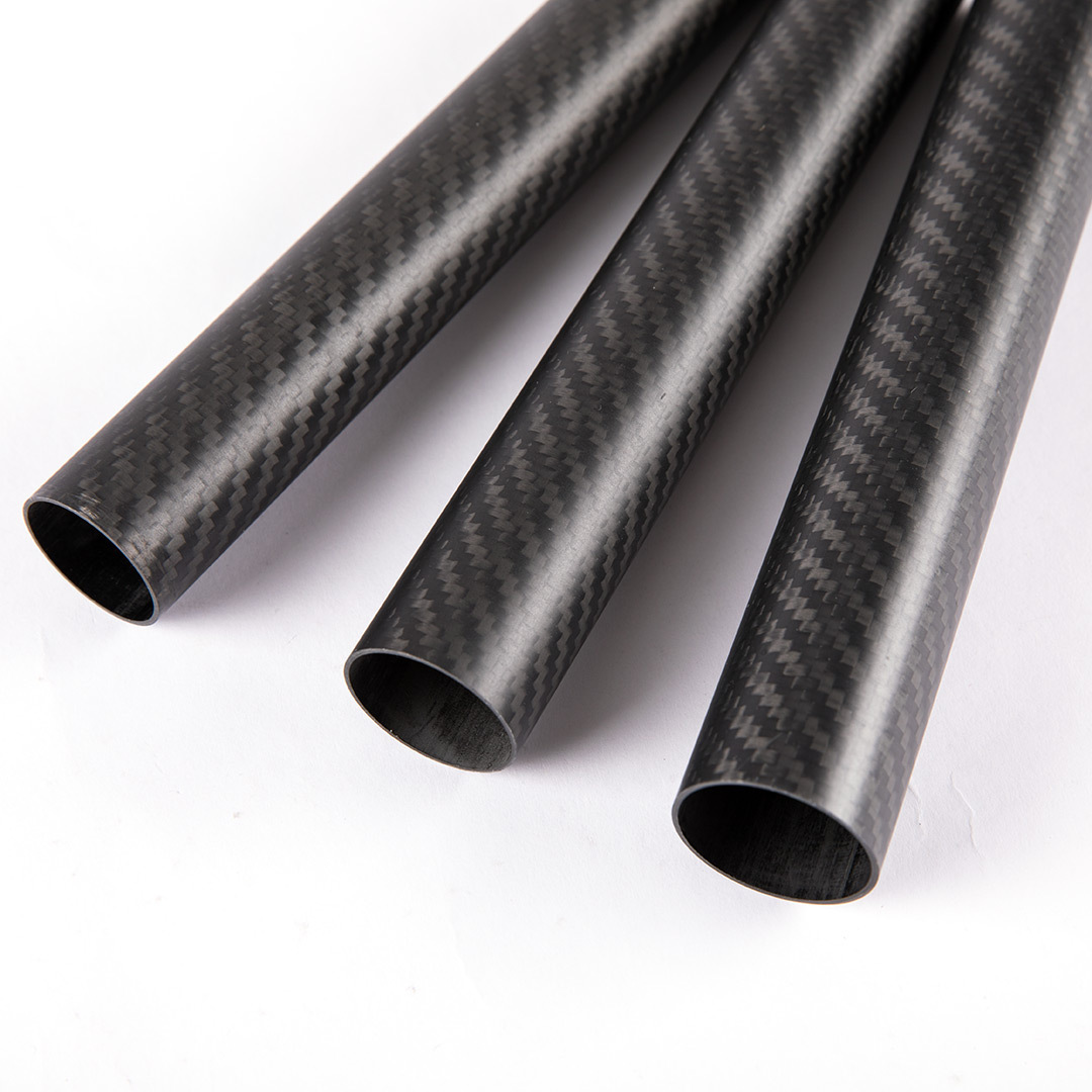 XC carbon tube Top quality 3K plain twill carbon fiber round tubes 10m 20mm 30mm 40mm