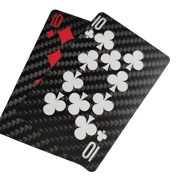 Waterproof Poker Cards Customized Carbon Fiber Playing Card Carbon fiber color board CUSTOM CARBON FIBER