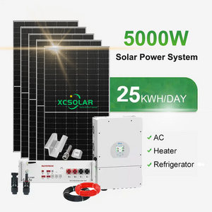 6-10kw 5KW Low Price PV Solar Photovoltaic Energy Hybrid System with Battery And Inverter Solar Panel Roof System For Your Home