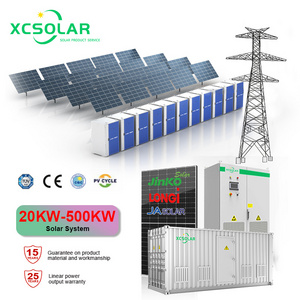 Industrial Commercial Complete 20Kw 30Kw 50Kw 100Kw 150Kw 1MW 3 Phase Off On Grid Solar Power Hybrid Solar Energy Storage System