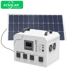 Off Grid 5000W Solar Generator Motor 3000w 1Kw Hybrid 1.5 KVA Solar System Solar Panel Energy System Complete Kit for Home//